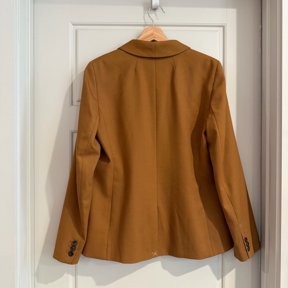 J. Crew Parke Blazer in Wool Flannel Chestnut Size 10 - Picture 2 of 10